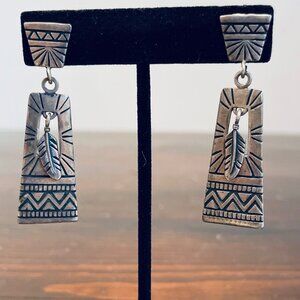 Vintage Masha Najavo Sterling Silver Earrings
